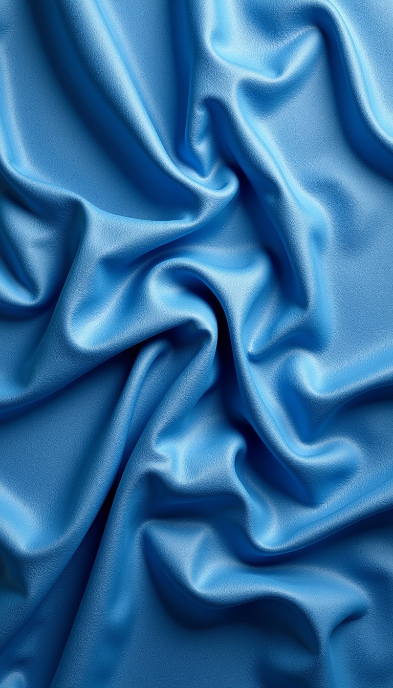 Free Silky Azure Waves Image - Azure, Blue, Fabric | Download at StockCake