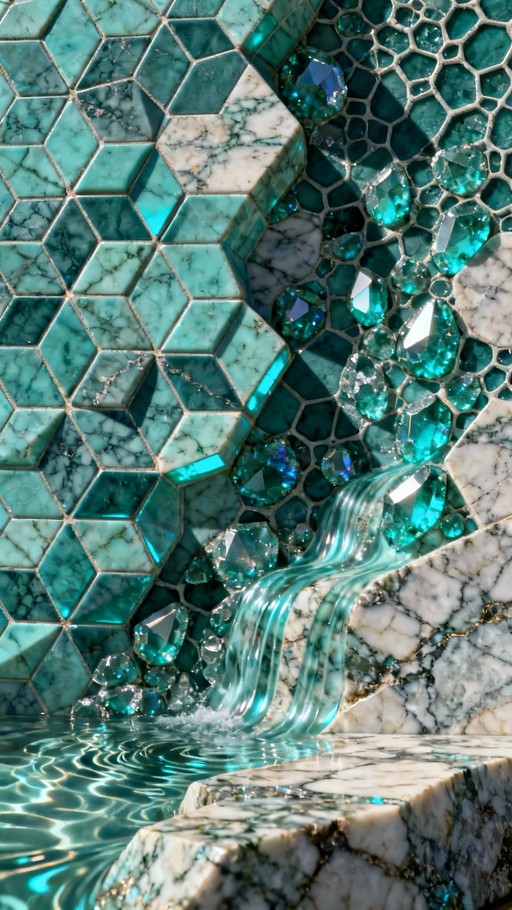 Free Turquoise Mosaic Haven Image - Aquamarine, Turquoise, Mosaic ...