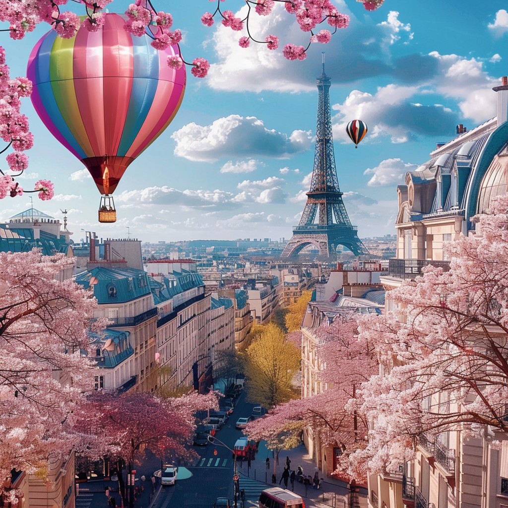 Spring Dinner Paris Menu Free Paris in Spring Image - Paris, Spring, Cherry Blossoms | Download ...