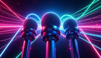 Free Neon Sound Waves Image - Microphones, Neon, Audio | Download at ...