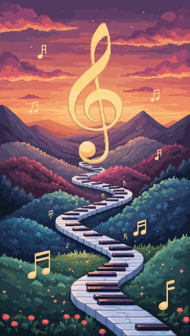 Free Musical Journey Upward Image - Music, Piano, Illustration ...