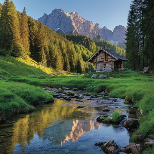 Free Rustic cabin retreat Image - Cabin, Stream, Valley | Download at ...