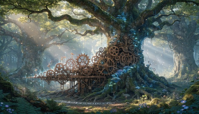 Free Frozen Time Forest Image - Enchanted, Forest, Clockwork | Download ...