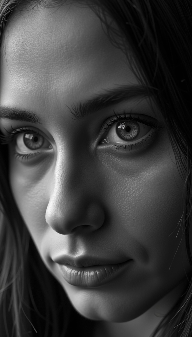 Free Monochrome Emotional Portrait Image - Portrait, Monochrome, Eyes ...