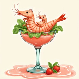 Free Dancing Prawn Party Image - Prawns, Whimsical, Seafood | Download ...