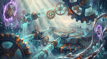 スチームパンクのファンタジー領域の画像をダウンロード - スチーム