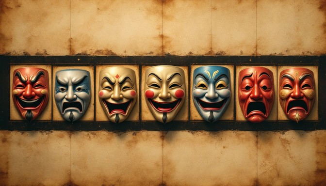 Free Traditional Theatrical Masks Image - Masks, Theatrical, Cinema ...