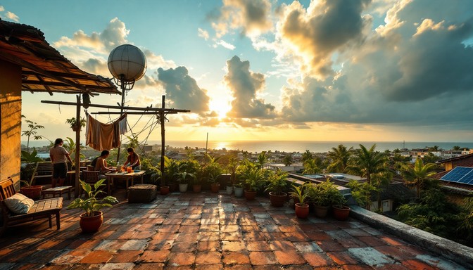 Free Tropical Rooftop Life Photo - Tropical, Rooftop, Sunset | Download ...