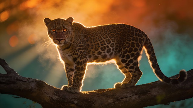 Free Majestic Leopard Sunset Image - Leopard, Wildlife, Predator ...