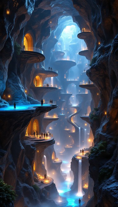 Float Cave Free Magical Cave Hotel Image - Cave, Magical, Floating | Download at ...