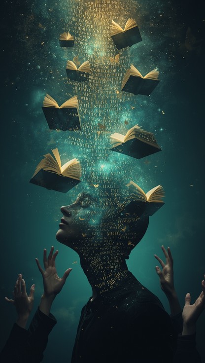Free Thoughts Becoming Reality Image - Imagination, Surreal, Books ...