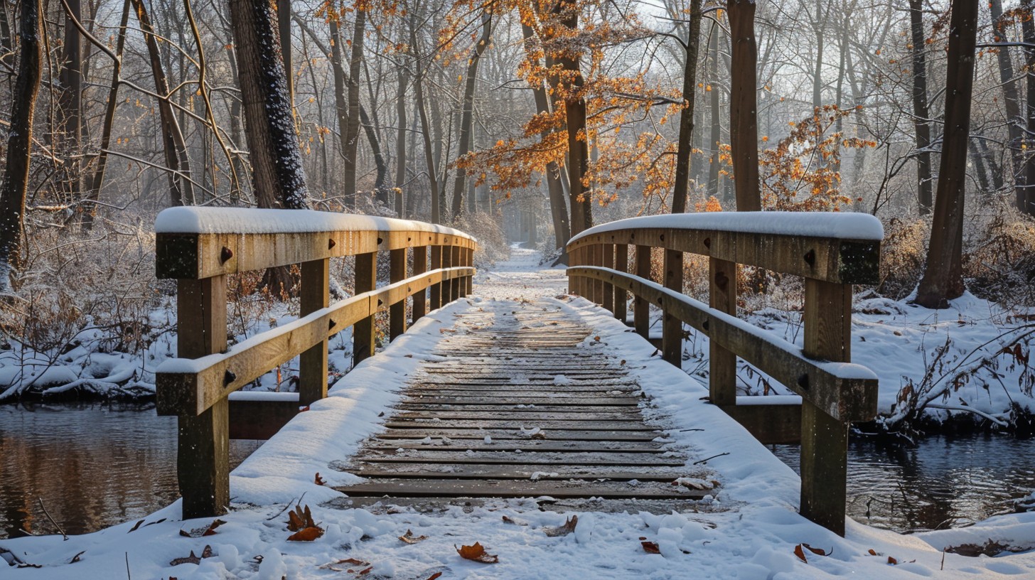 Free Winter Bridge Walk Image - Winter, Bridge, Snow | Download at ...