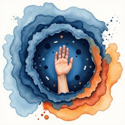 Free Creative Hand Emerging Image - Watercolor, Hand, Spiral | Download ...