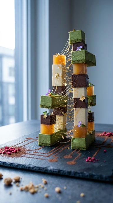Free Architectural Dessert Tower Image - Dessert, Chocolate, Matcha ...