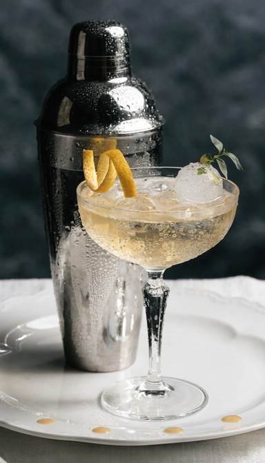 Free Elegant Cocktail Presentation Image - Shaker, Glass, Silver ...