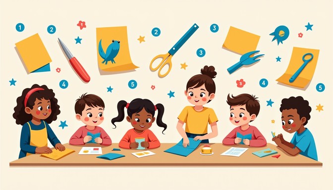 Free Colorful Craft Time Image - Children, Illustration, Watercolor ...