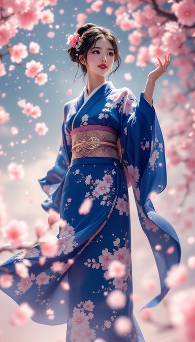 Free Sakura Kimono Dream Image - Kimono, Sakura, Anime | Download