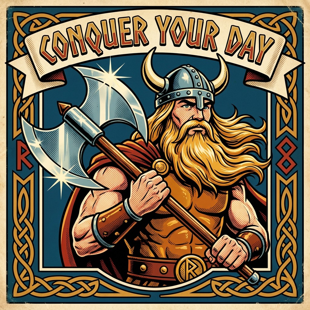 Free Conquer Your Day Image - Viking, Warrior, Retro | Download at ...