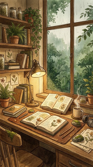 Free Cozy Study Nook Image - Study, Desk, Workspace | Download at StockCake