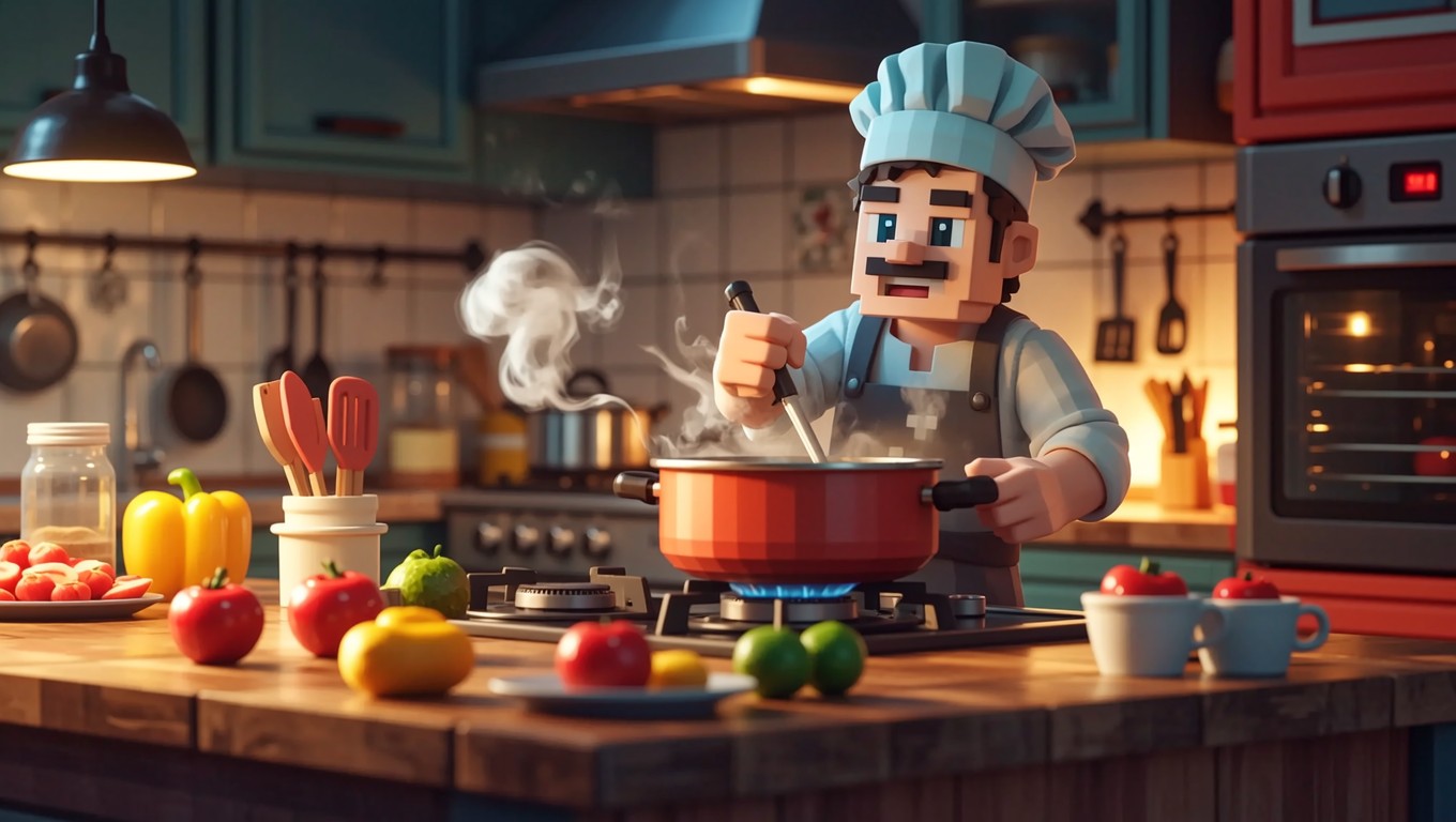 Free Pixel Chef Cooking Image - Pixel, Chef, Cooking | Download at ...