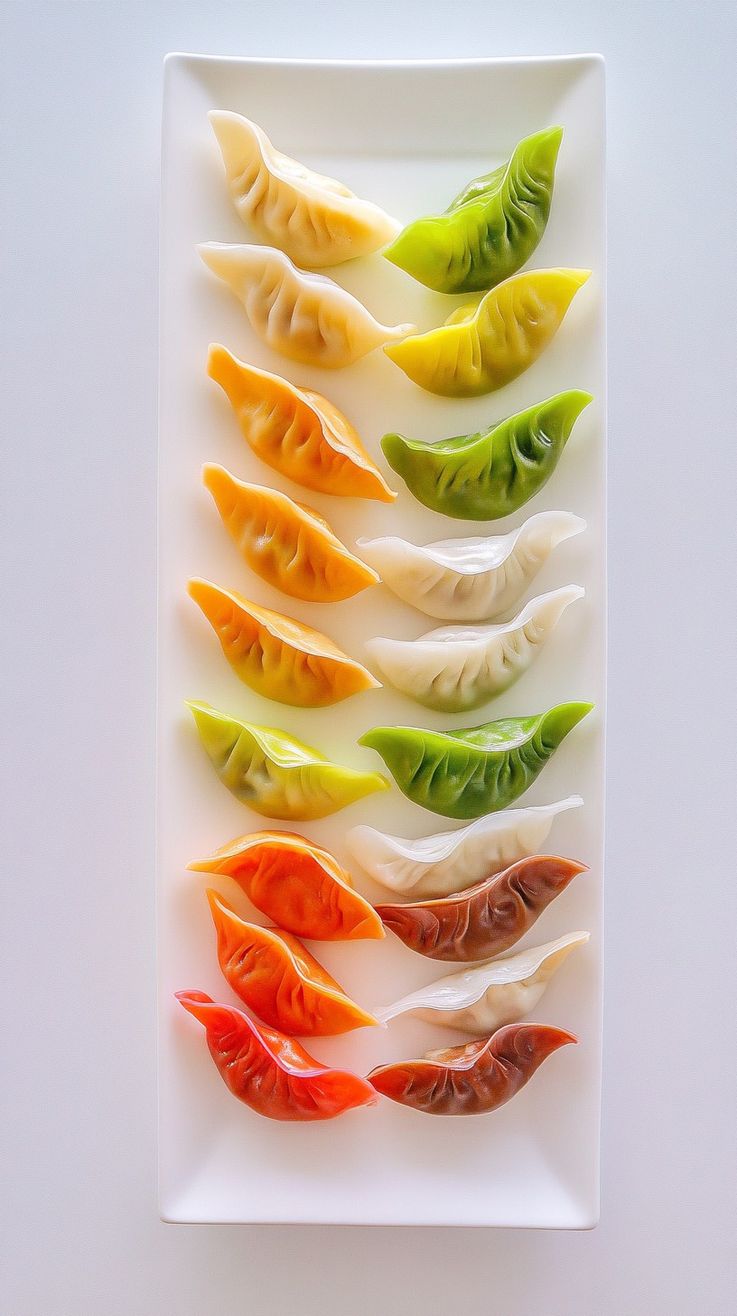 Free Colorful Dumplings Arranged Image - Dumplings, Colorful, Food ...