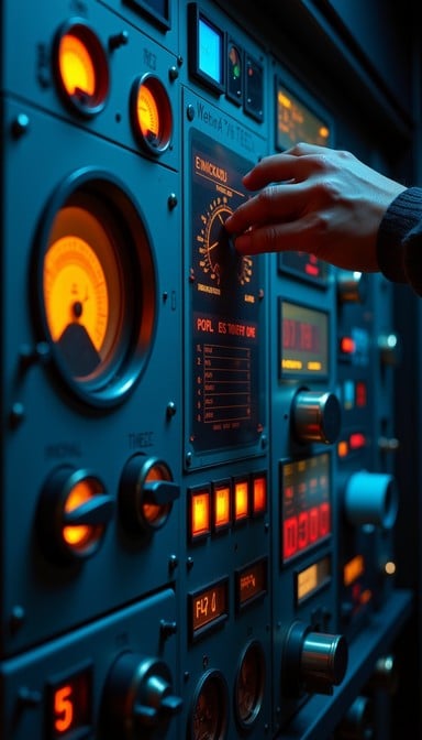 Free Illuminated Command Center Image - Control, Panel, Indicators ...