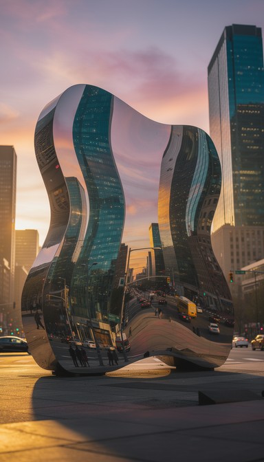 Free Abstract Skyline Reflections Image - Abstract, Reflection, Mirror ...