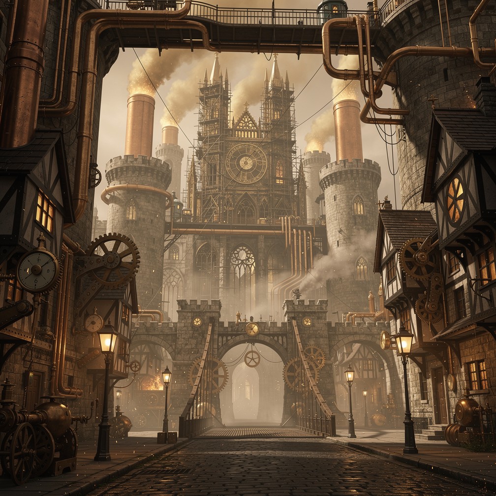 Free Steampunk Medieval Metropolis Image - Steampunk, Medieval ...
