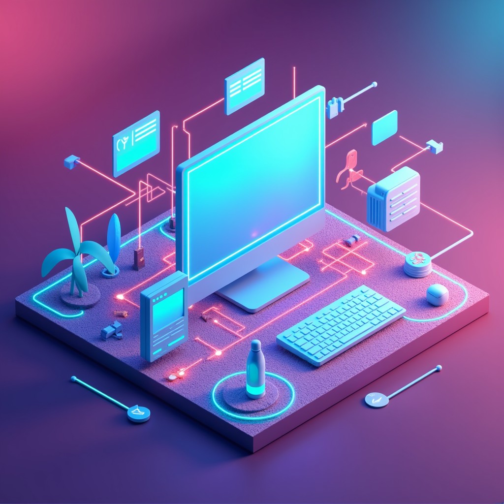 Free Isometric Web Ecosystem Image - Isometric, Digital, Website ...
