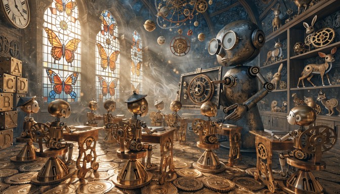 Free Steampunk Classroom Fantasy Image - Steampunk, Classroom ...