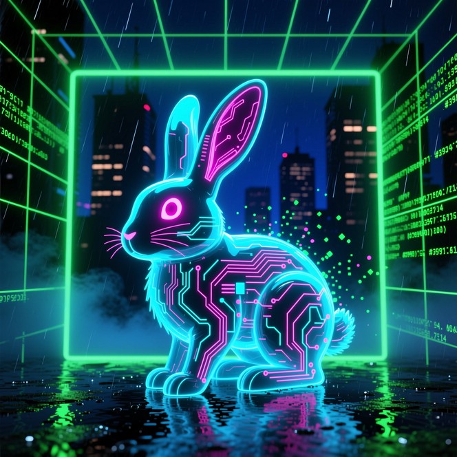 Cyberpunk Grey Rabbit Free Cyberpunk Greyhound Illustration Stock AI Images | StockCake