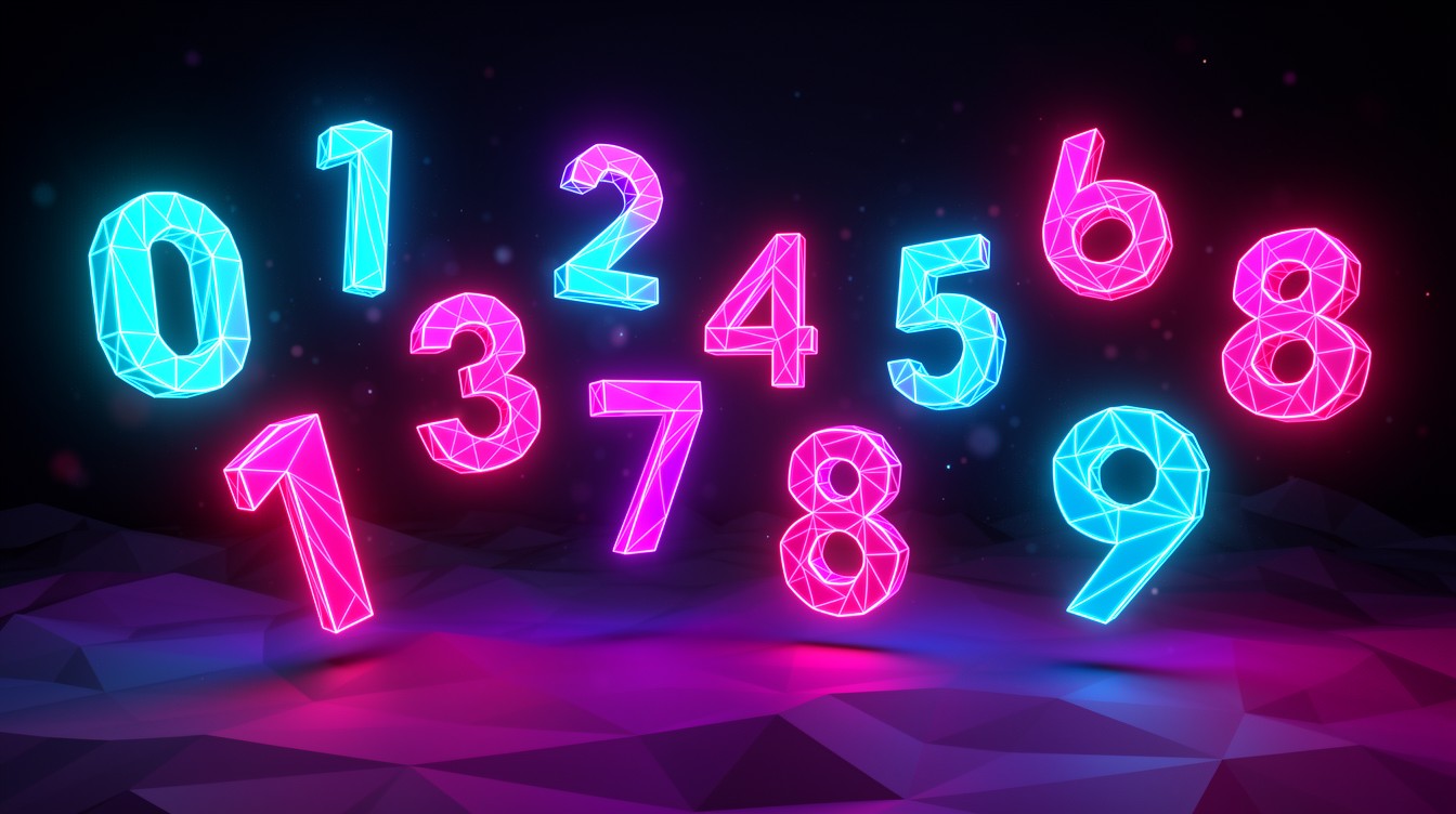 Free Neon Numbers Glow Image - Neon, Numbers, Glowing | Download at ...