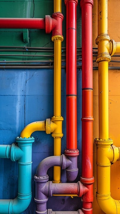 Free Colorful Pipes Composition Photo - Colorful, Pipes, Red | Download ...