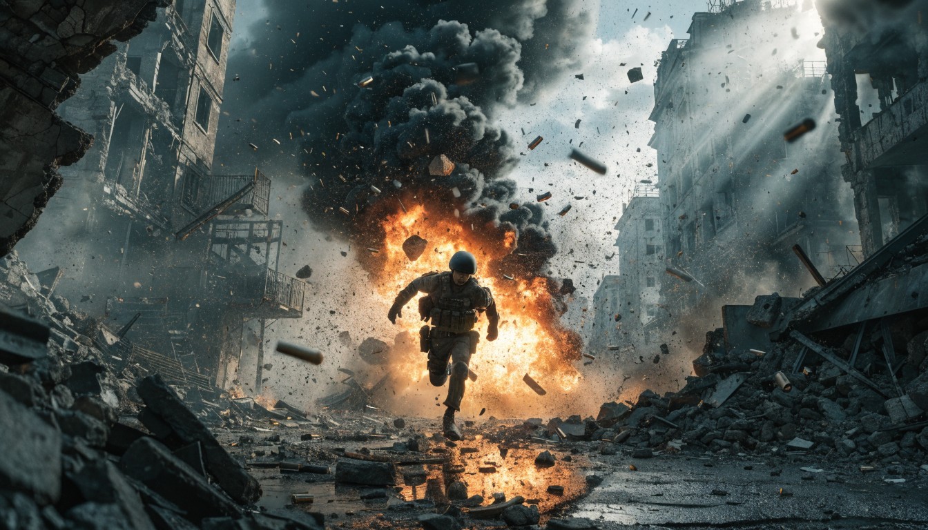 Free Soldier Escapes Explosion Image - Soldier, Military, War ...
