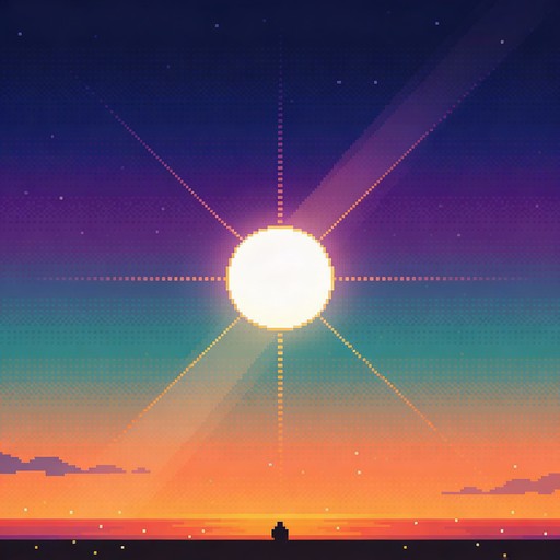Free Radiant Pixel Sunset Image - Pixel, Retro, Sunset | Download at ...