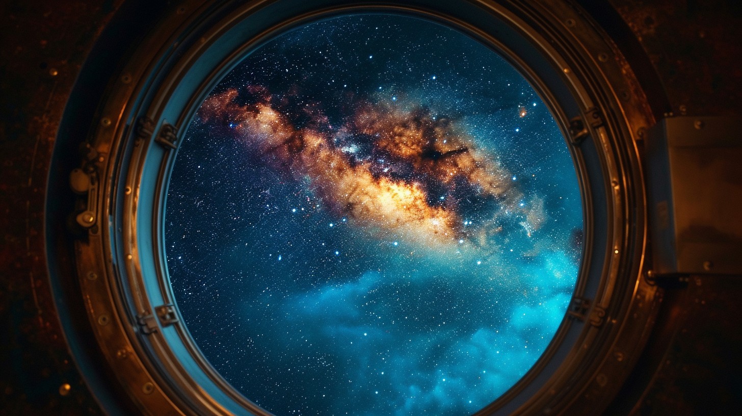 Window View Galaxy Free Starry Window View Image - Space, Stars, Galaxy | Download at ...