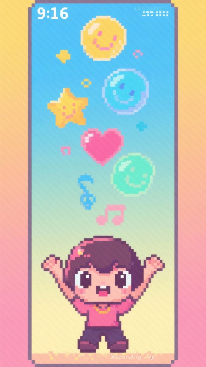 Free Pixel Joy Ascending Photo - Pixel, Chibi, Cute | Download at StockCake