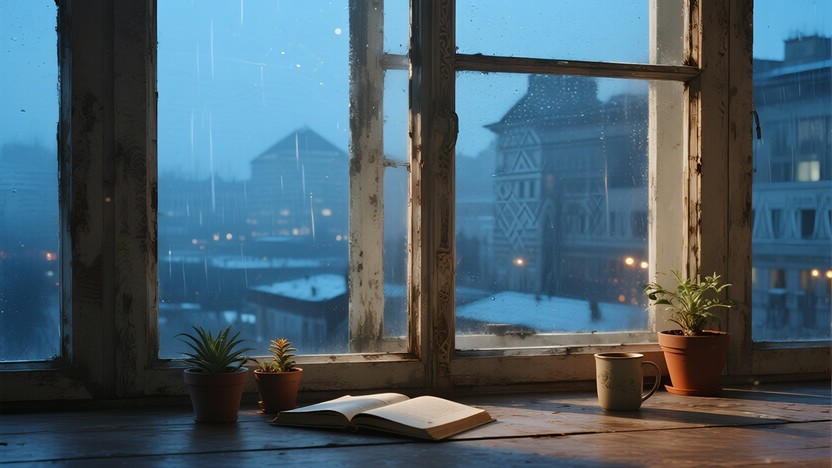 Free Rainy Window Retreat Photo - Window, Rain, Book | Download at ...