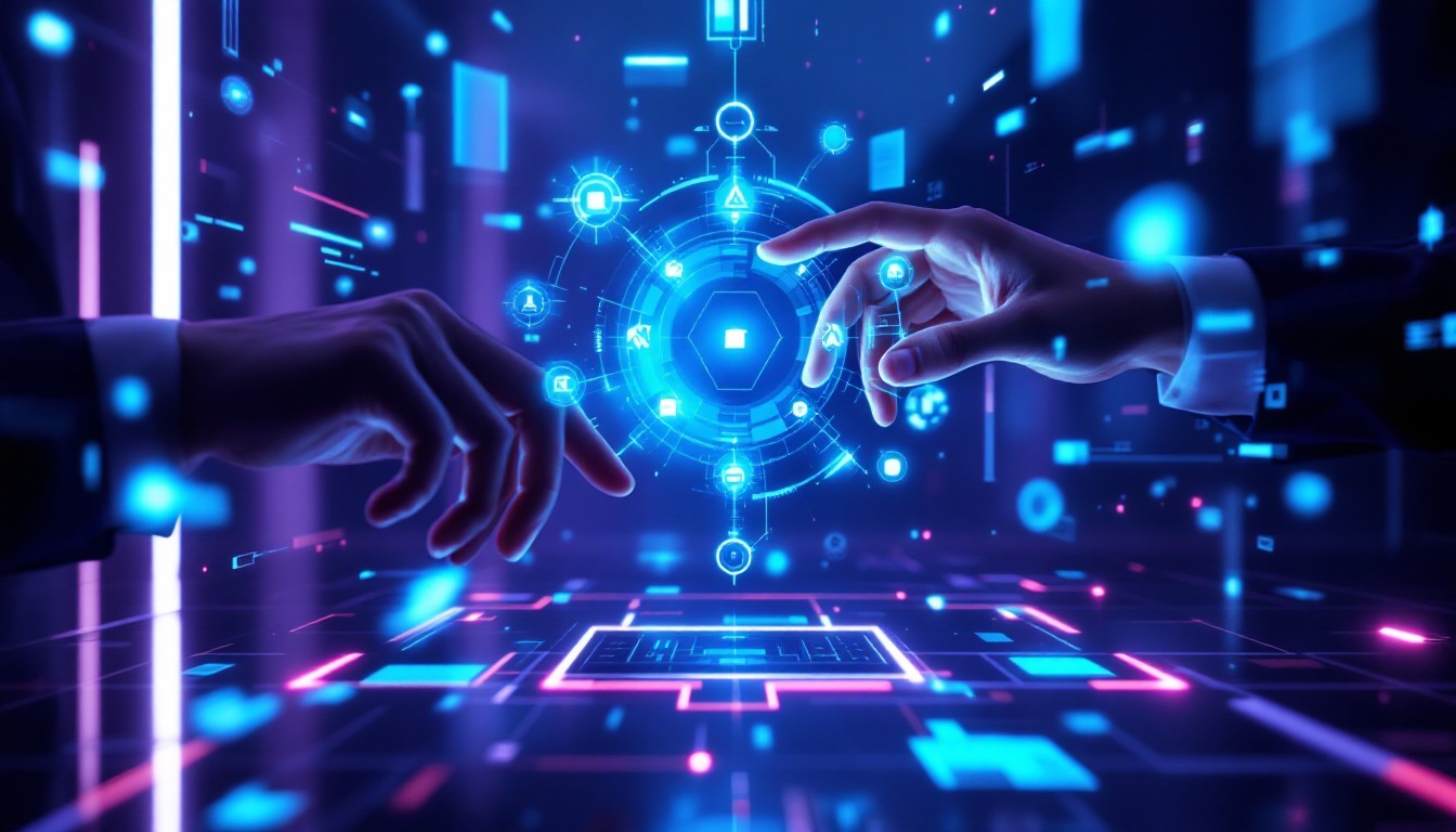 Free Digital Touch Interface Image - Hands, Holographic, Technology ...