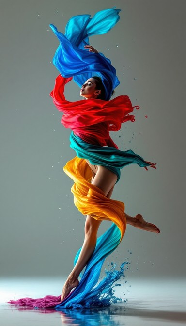 Free Dancing Through Colors Image - Dancer, Leap, Motion | Download at ...