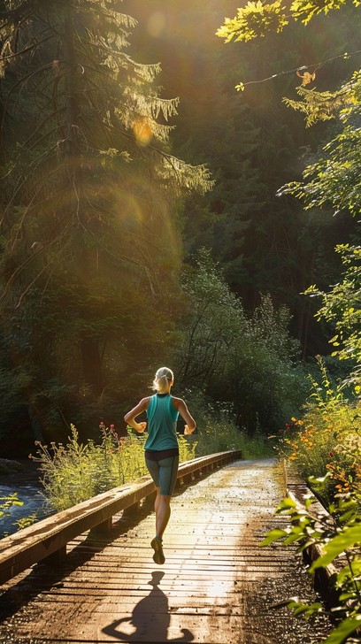 Free Morning Forest Run Image - Morning, Running, Forest | Download at ...