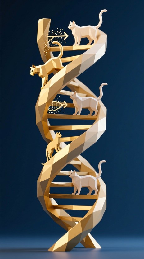 Free Feline Evolution Helix Image - Cats, Dna, Evolution | Download at ...