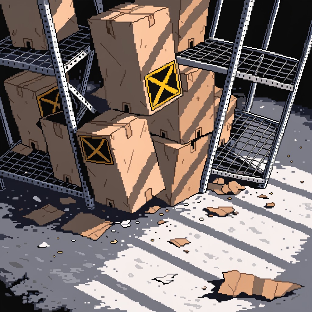 Free Stacked Boxes Falling Image - Warehouse, Isometric, Pixel ...