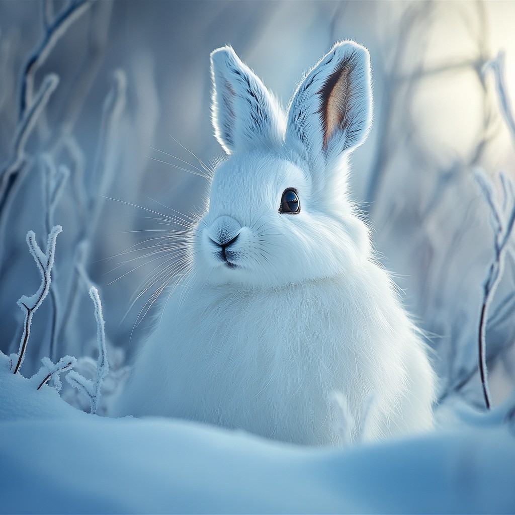 Free Snowy White Rabbit Image - Rabbit, Snow, Winter | Download at ...