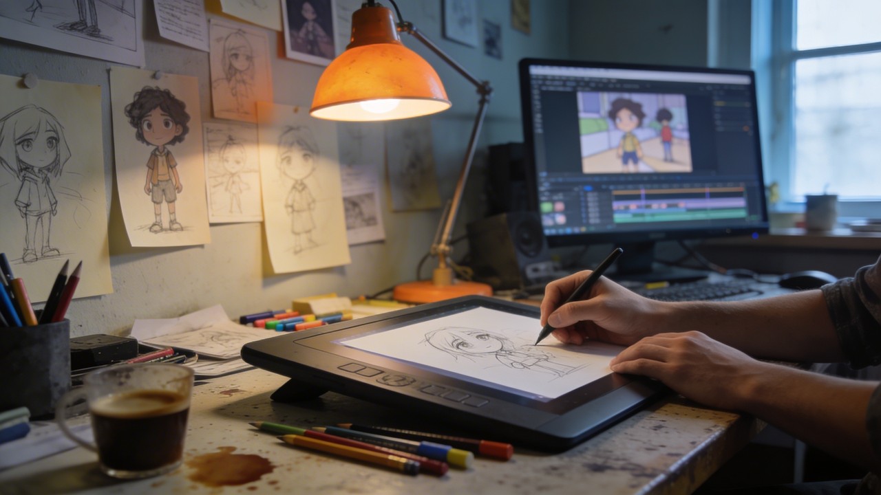 Free Artist At Work Image - Animator, Sketching, Drawing | Download at ...