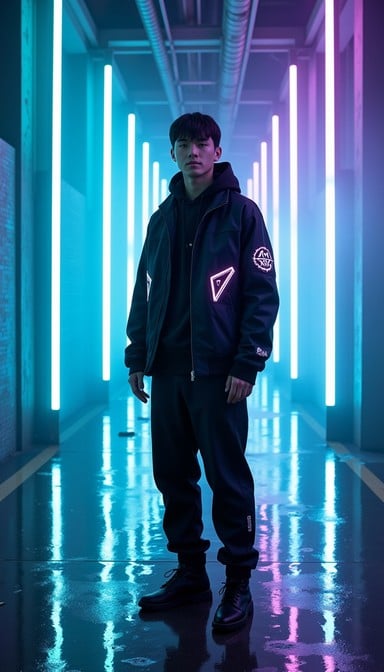 Free Neon Cyber Rapper Image - Cyberpunk, Neon, Purple | Download at ...