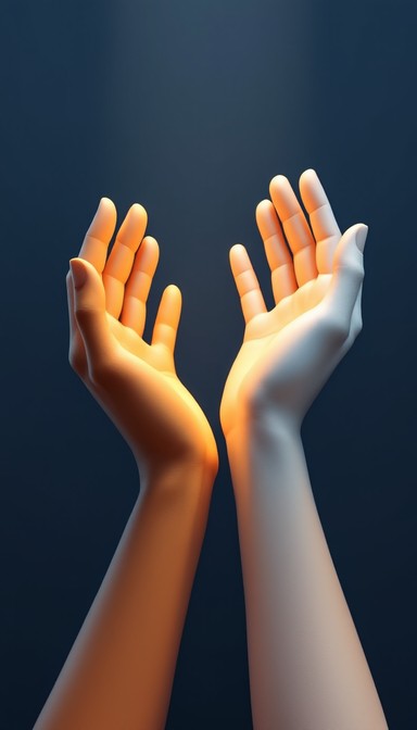 Free Hands Reaching Skyward Image - Minimal, Geometric, Hands ...