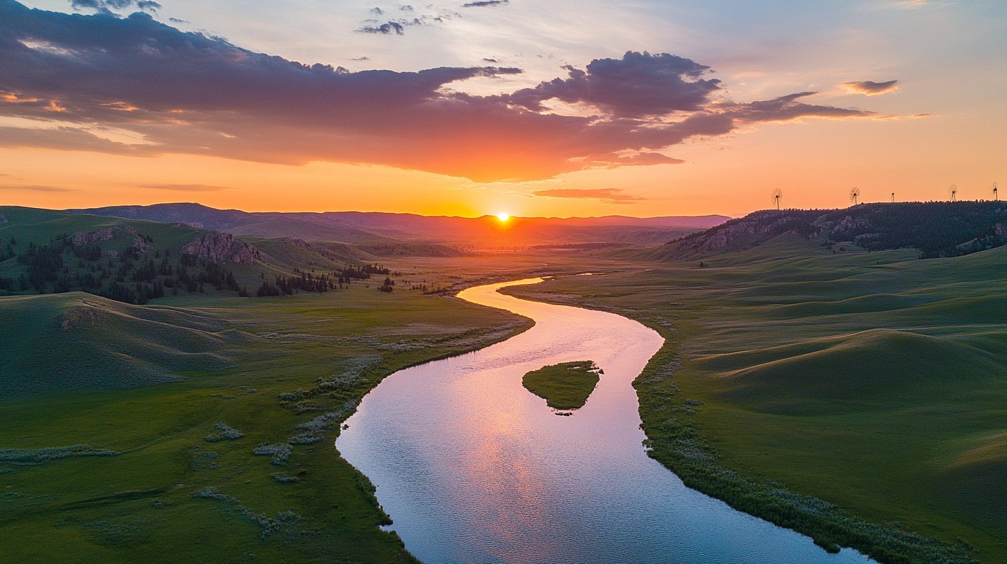 Free Sunset River Bend Image - Sunset, River, Bend | Download at StockCake