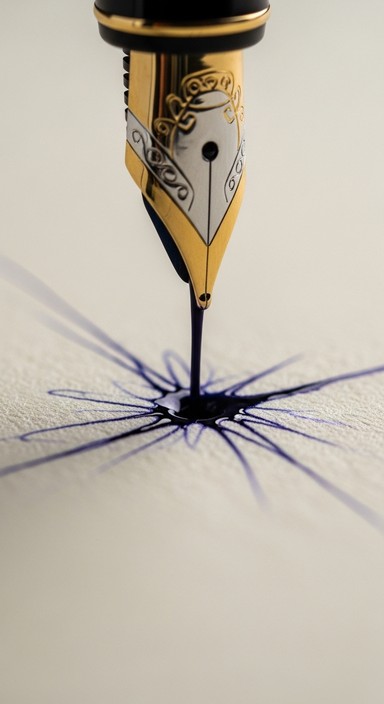 Free Ink Meets Paper Image - Fountain, Pen, Writing | Download at StockCake