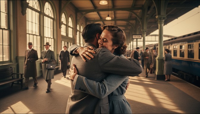 Expression Reunion Free Vintage Train Reunion Image - Reunion, Embrace, Vintage | Download ...